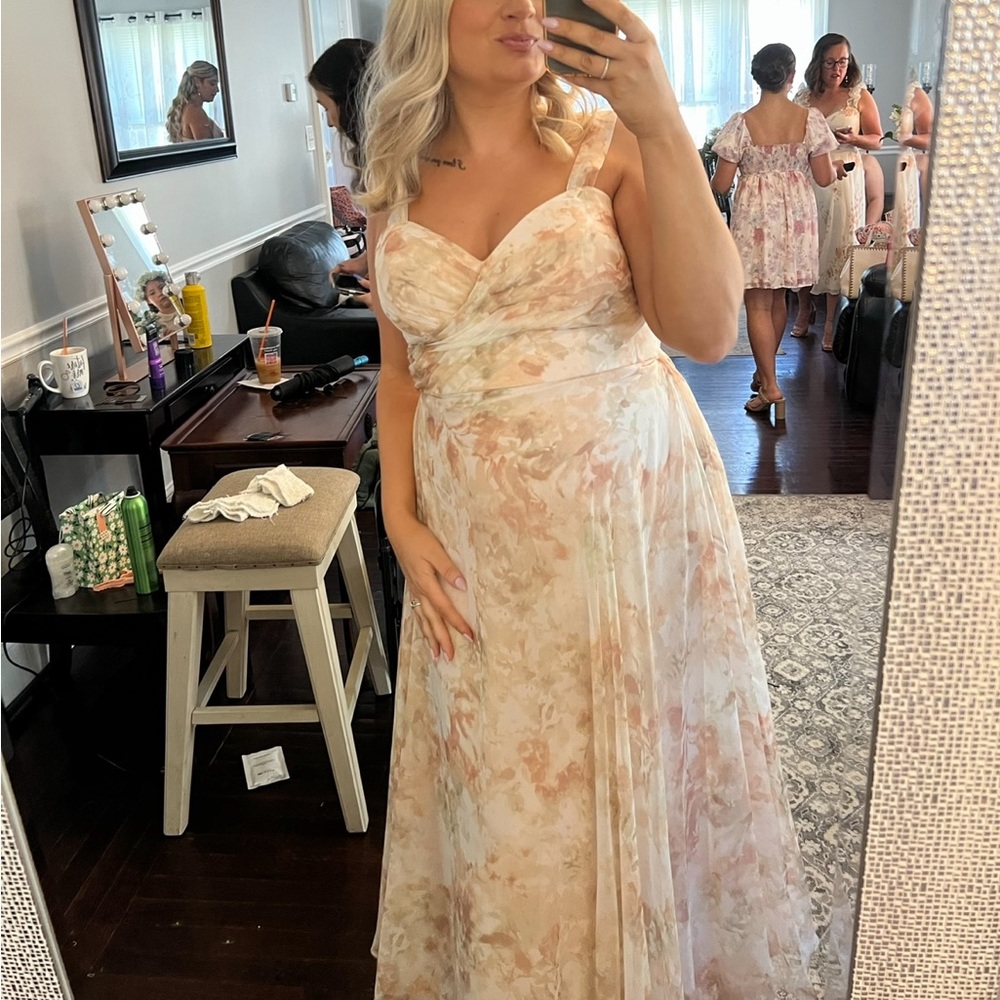 Jenny Yoo Floral Bridesmaid Dress